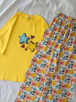 ست تیشرت لانگ و شلوار کد ۰۳۰۱۳۸ - تصویر 15