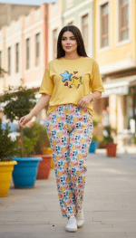 ست تیشرت لانگ و شلوار کد ۰۳۰۱۳۸ - تصویر 13