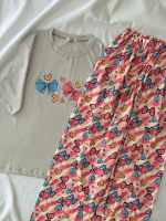 ست تیشرت لانگ و شلوار کد ۰۳۰۱۳۸ - تصویر 4