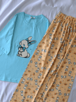 ست تیشرت لانگ و شلوار کد ۰۳۰۱۳۸ - تصویر 3