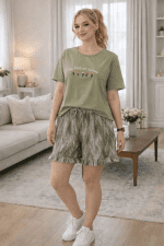 ست تیشرت شلوارک چیندار کد ۰۳۰۱۳۹ - تصویر 2