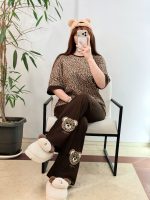 ست تیشرت شلوار پلنگی کد ۰۳۰۱۲9 - تصویر 6