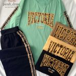 تیشرت قواره دار لانگ و شلوار victoria