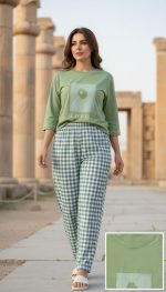 ست تیشرت لانگ‌ و شلوار پینترستی - تصویر 13