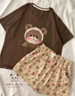 تیشرت شلوارک چاپی کد ۰۳۰۱۶۹ - تصویر 3