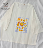 تیشرت لانگ summer رنگی - تصویر 5