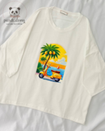تیشرت لانگ summer رنگی - تصویر 2