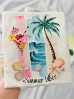 تیشرت لانگ summer رنگی - تصویر 10