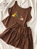ست تاپ و‌ دامن حیوانات کد ۰۳۰۲۰۴ - تصویر 4