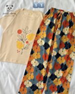 تیشرت لانگ و‌شلوار پینترستی کد ۰۳۰۲۲۱ - تصویر 3