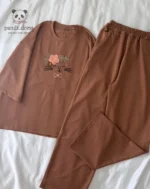 تیشرت لانگ و شلوار بگ گربه کد ۰۳۰۳۱۹ - تصویر 2